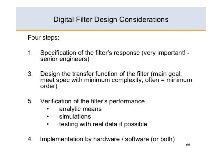 Digital Filters: Basics and Design